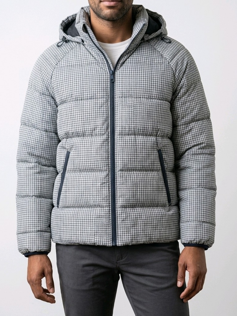 Guess Houndstooth Puffer Jacket
